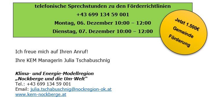 telefonische Sprechstunden